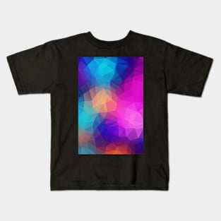 Multicolour Prismatic Pattern Lightweig Kids T-Shirt